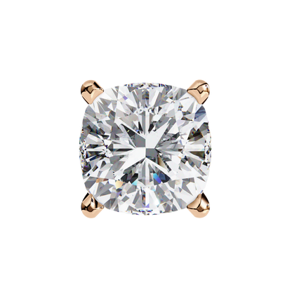 Vintage 2.33Ct Cushion Cut White Colorless Diamond Minimalist Classic Cluster Stud Earring Gift For Her