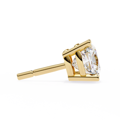 Vintage 2.33Ct Cushion Cut White Colorless Diamond Minimalist Classic Cluster Stud Earring Gift For Her