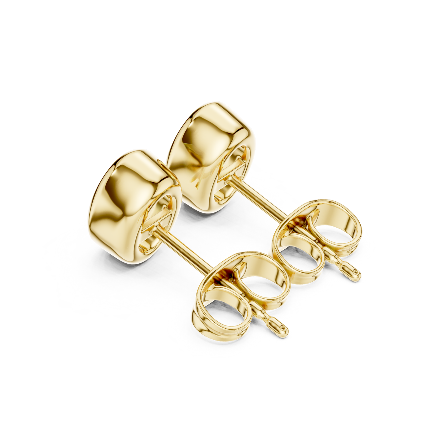 Oval Cut Lab Grown Diamond Vintage Stud Earrings
