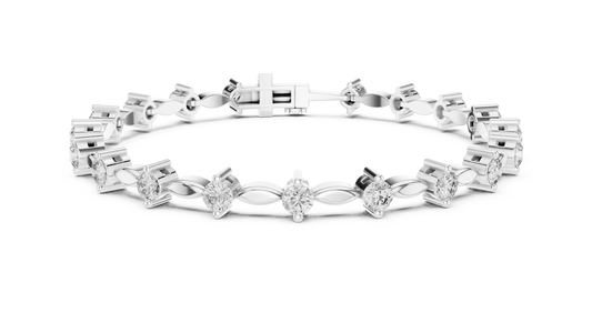 2.09CT Round Cut Top Grade Diamond Unique Delicate Elegant Vintage Tennis Bracelet Gift For Women's