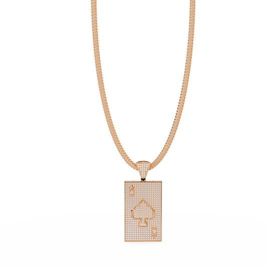 Ace Card Lab Diamond Pendant Hip Hop Necklace - HIGHCARAT DIAMONDS