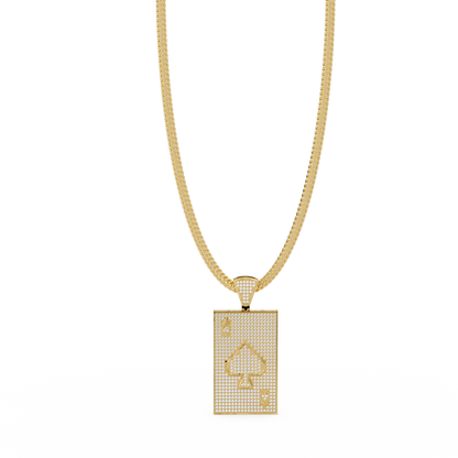 Ace Card Lab Diamond Pendant Hip Hop Necklace - HIGHCARAT DIAMONDS