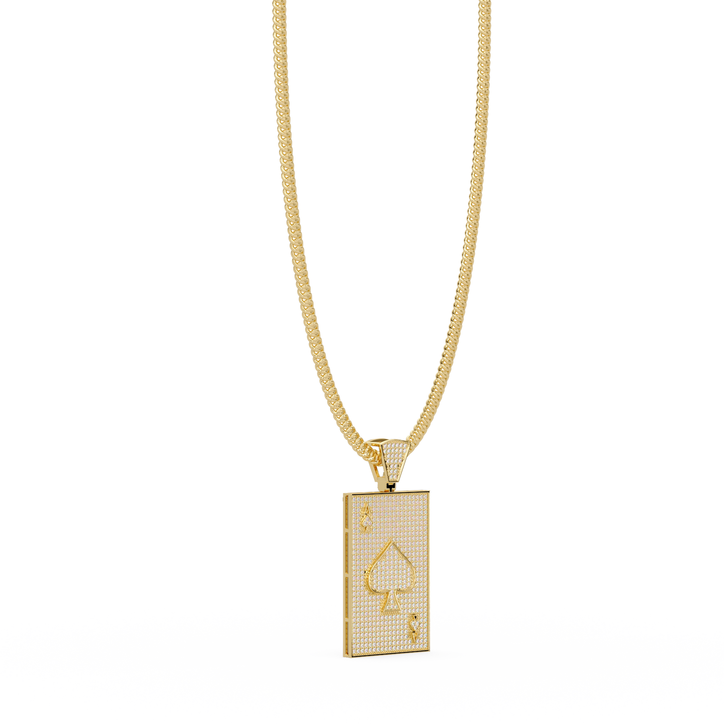 Ace Card Lab Diamond Pendant Hip Hop Necklace - HIGHCARAT DIAMONDS