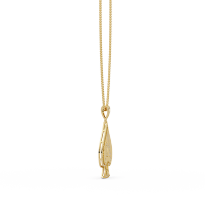 Ace Spade Lab Grown Diamond Pendant Necklace - HIGHCARAT DIAMONDS