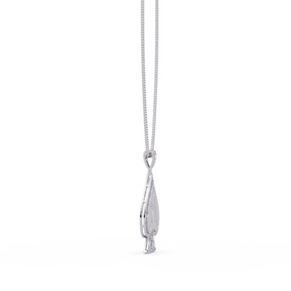 Ace Spade Lab Grown Diamond Pendant Necklace - HIGHCARAT DIAMONDS