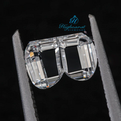 Alphabet B Shape White Colorless Diamond Unique Statement Diamond Use For Pendant - HIGHCARAT DIAMONDS