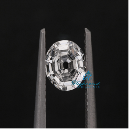 Loose O Shape Diamond showcasing antique style faceting and polished finish