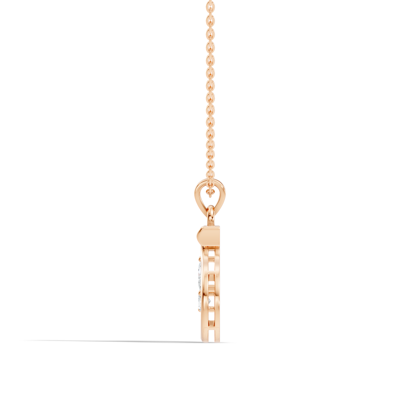 Elegant S Letter Diamond Pendant 0.36 Carat Unisex Jewelry In 14K Solid Yellow Gold - HIGHCARAT DIAMONDS