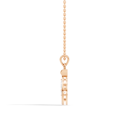 Elegant S Letter Diamond Pendant 0.36 Carat Unisex Jewelry In 14K Solid Yellow Gold - HIGHCARAT DIAMONDS