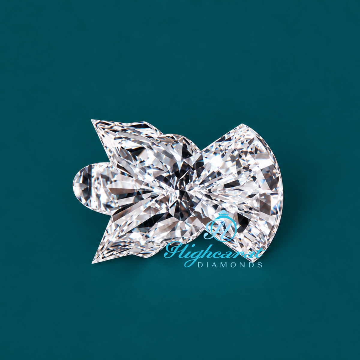Detailed angel cut lab grown diamond