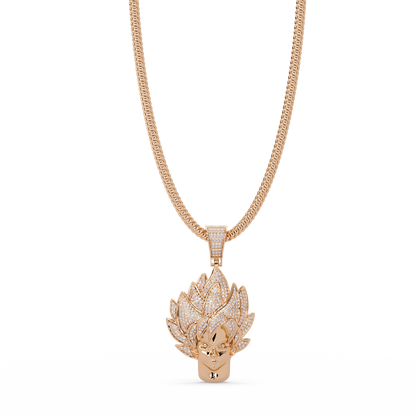 Anime Warrior Lab grown Diamond Pendant Necklace - HIGHCARAT DIAMONDS