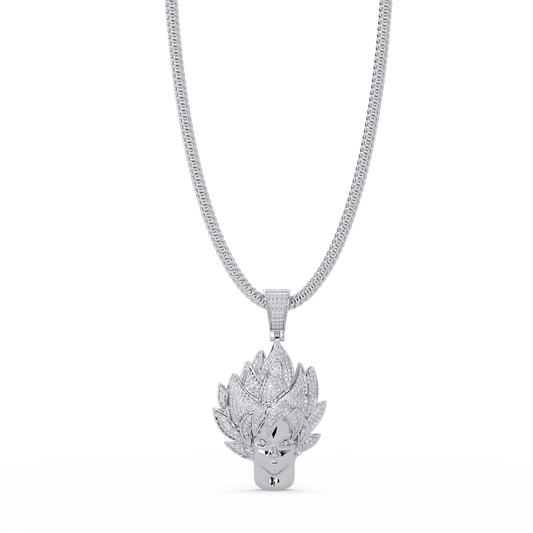 Anime Warrior Lab grown Diamond Pendant Necklace - HIGHCARAT DIAMONDS
