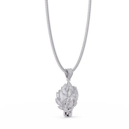 Anime Warrior Lab grown Diamond Pendant Necklace - HIGHCARAT DIAMONDS