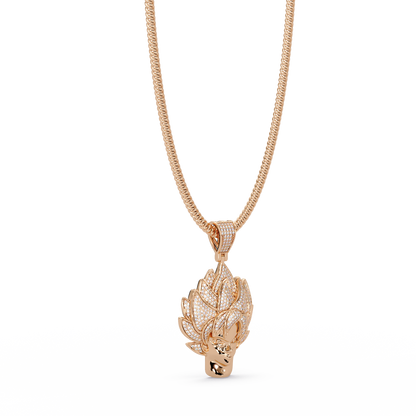 Anime Warrior Lab grown Diamond Pendant Necklace - HIGHCARAT DIAMONDS