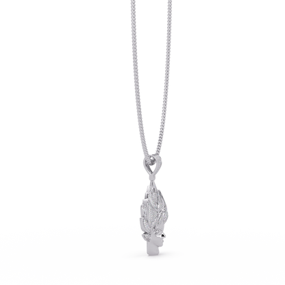 Anime Warrior Lab grown Diamond Pendant Necklace - HIGHCARAT DIAMONDS