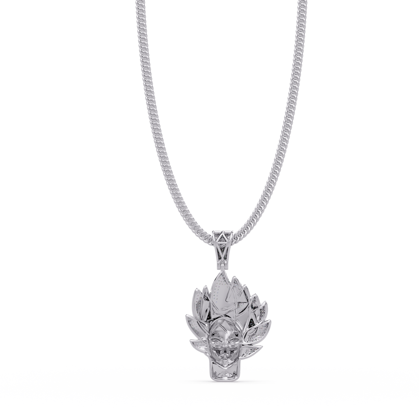 Anime Warrior Lab grown Diamond Pendant Necklace - HIGHCARAT DIAMONDS