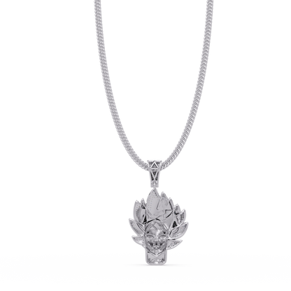 Anime Warrior Lab grown Diamond Pendant Necklace - HIGHCARAT DIAMONDS