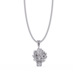 Anime Warrior Lab grown Diamond Pendant Necklace - HIGHCARAT DIAMONDS