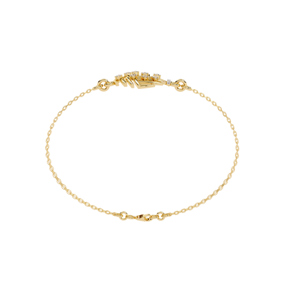 Antique 0.13Ct Round Cut White Colorless Lab Grown Diamond Vintage Dainty Party Wear Cuff Bracelet For Gift - HIGHCARAT DIAMONDS