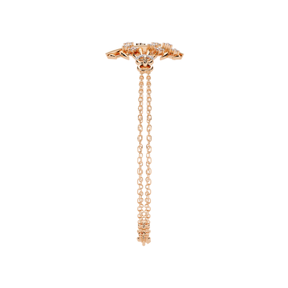 Antique 0.13Ct Round Cut White Colorless Lab Grown Diamond Vintage Dainty Party Wear Cuff Bracelet For Gift - HIGHCARAT DIAMONDS