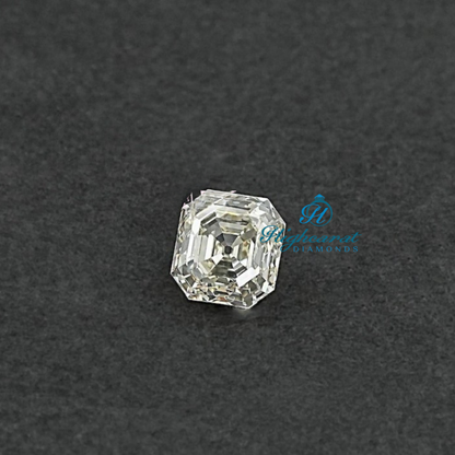 High Clarity Antique Asscher Lab Grown Diamond with geometric structure and refined appearance