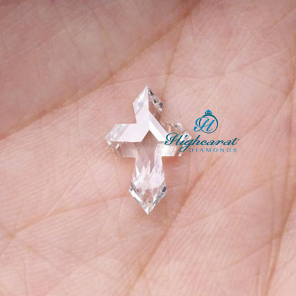 Shining Christ Cross Lab-Grown Diamond Faith-Inspired Pendant For Men & Women - HIGHCARAT DIAMONDS