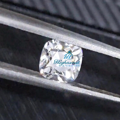 Loose Antique Cushion Diamond showcasing traditional Old Mine Cut brilliance and character