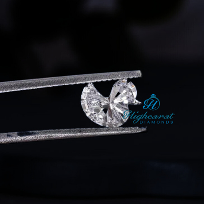 Sparkling Duck-Shaped Diamond Rare Artistic Cut For Pendants & Creative Fine Jewelry - HIGHCARAT DIAMONDS