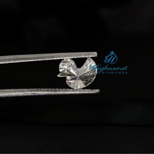 Sparkling Duck-Shaped Diamond Rare Artistic Cut For Pendants & Creative Fine Jewelry - HIGHCARAT DIAMONDS