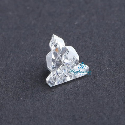 Custom Buddha cut loose diamond featuring artistic precision and brilliant sparkle