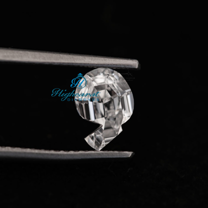 Exclusive Q Alphabet Cut Diamond High Sparkle Engagement Jewelry For Daily Wear - HIGHCARAT DIAMONDS