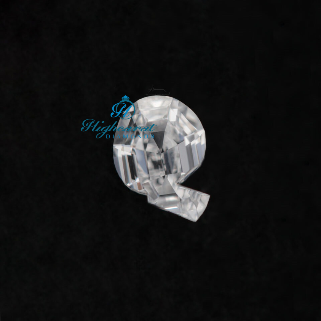 Exclusive Q Alphabet Cut Diamond High Sparkle Engagement Jewelry For Daily Wear - HIGHCARAT DIAMONDS