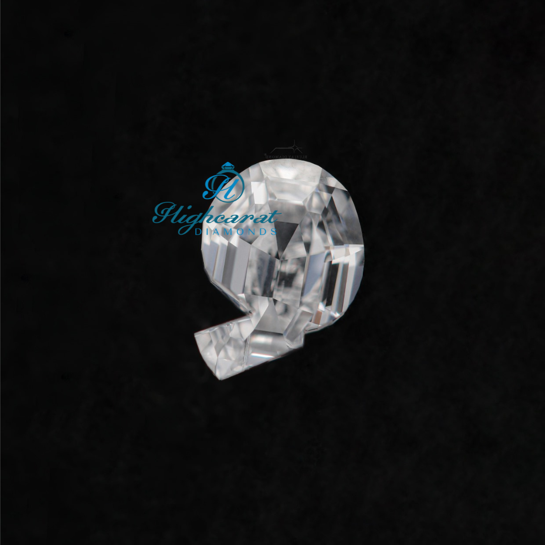 Exclusive Q Alphabet Cut Diamond High Sparkle Engagement Jewelry For Daily Wear - HIGHCARAT DIAMONDS