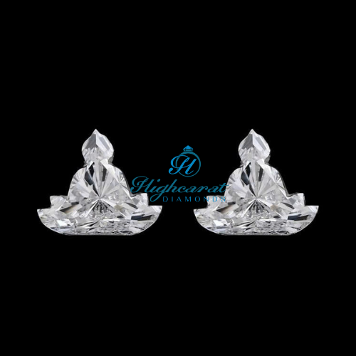 Buddha Shaped High-Sparkle Lab Diamond For Spiritual Jewelry Creations - HIGHCARAT DIAMONDS