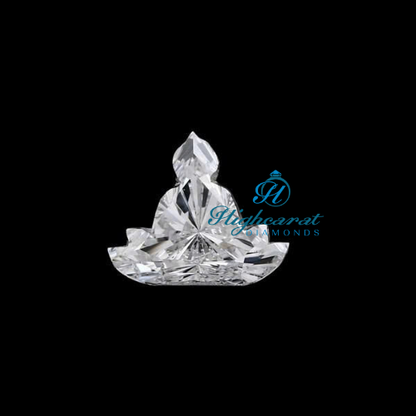 Buddha Shaped High-Sparkle Lab Diamond For Spiritual Jewelry Creations - HIGHCARAT DIAMONDS