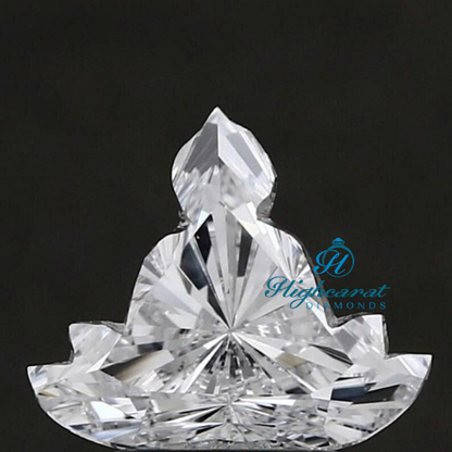 Buddha Shaped High-Sparkle Lab Diamond For Spiritual Jewelry Creations - HIGHCARAT DIAMONDS