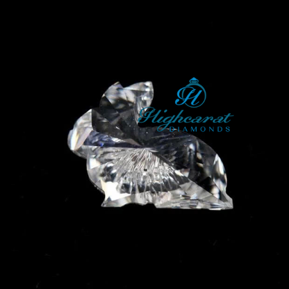 Artistic Seating Rabbit Cut Lab-Grown Diamond  Modern Style For Charms, Rings & Necklaces