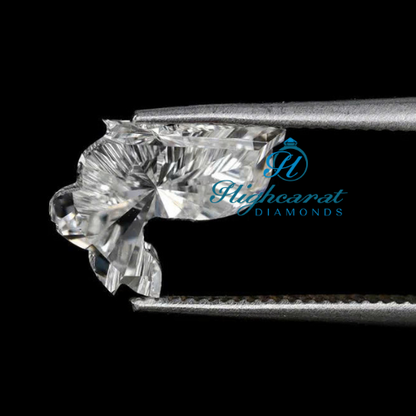 Artistic Seating Rabbit Cut Lab-Grown Diamond  Modern Style For Charms, Rings & Necklaces