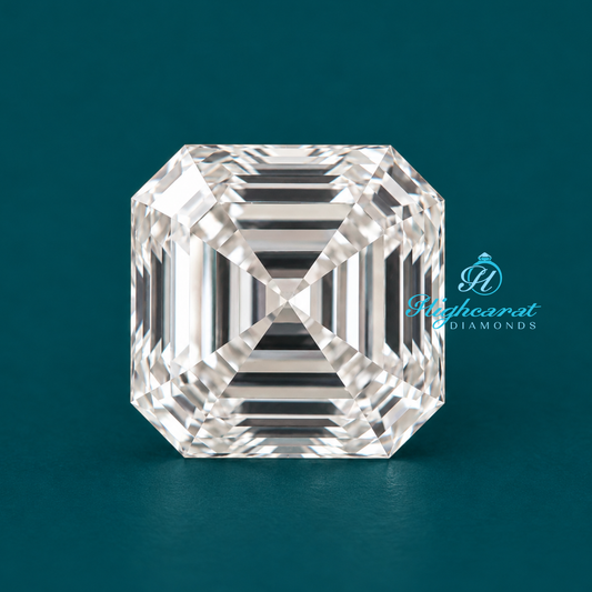 Antique Asscher Step Cut Lab Grown Diamond