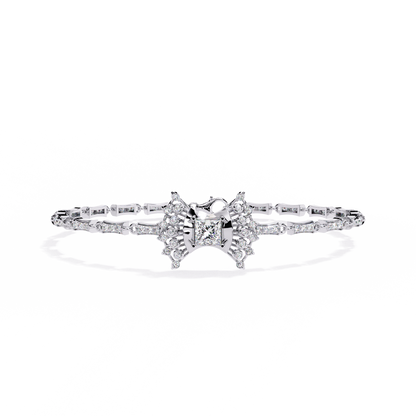 1.65Ct Princess And Round Cut Diamond Antique Elegant Delicate Stunning Perfect Tennis Bridesmaid Bracelet