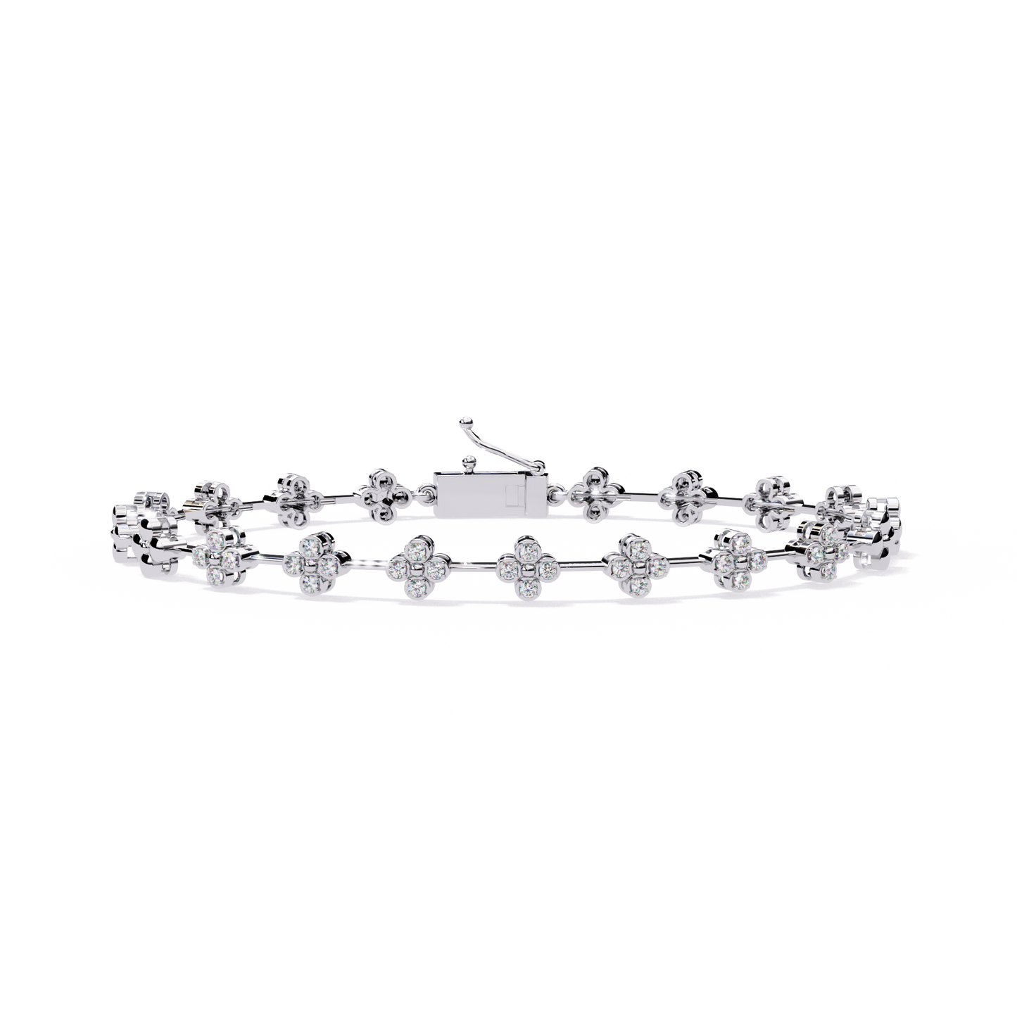 Round Cut Diamond Delicate Classic Handmade Wedding Minimalist Bracelet Special Day Gift For Her