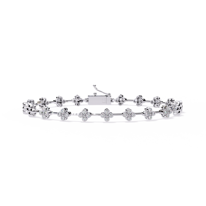 Round Cut Diamond Delicate Classic Handmade Wedding Minimalist Bracelet Special Day Gift For Her