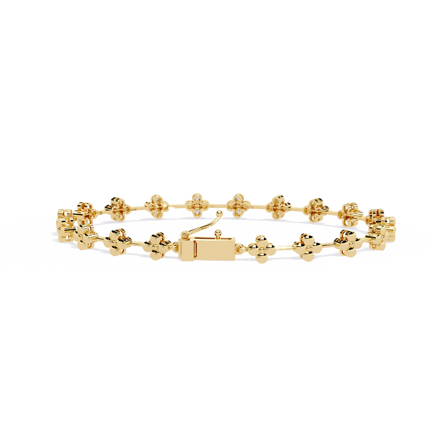 Round Cut Diamond Delicate Classic Handmade Wedding Minimalist Bracelet Special Day Gift For Her