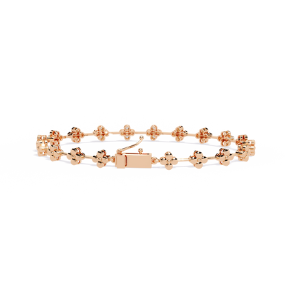 Round Cut Diamond Delicate Classic Handmade Wedding Minimalist Bracelet Special Day Gift For Her