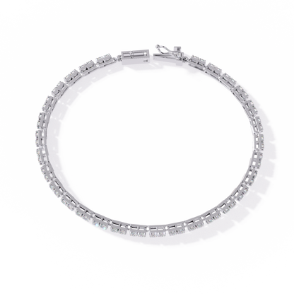 2.30Ct Round Cut Dimond Antique Delicate Minimalist Dainty Vintage Tannins Wedding Bracelet Gift For Women's