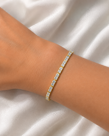 2.30 Ct Round Cut Diamond Antique Tennis Bracelet