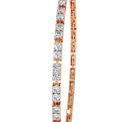 2.30Ct Round Cut Dimond Antique Delicate Minimalist Dainty Vintage Tannins Wedding Bracelet Gift For Women's