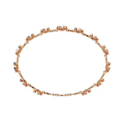 Round Cut Diamond Flower Shape Antique Stunning Sparkling Prefect Party Wear Tennis Bracelet