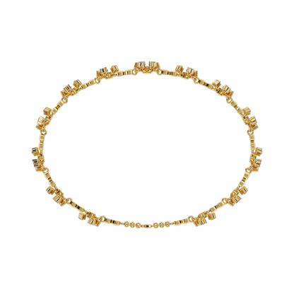 Round Cut Diamond Flower Shape Antique Stunning Sparkling Prefect Party Wear Tennis Bracelet