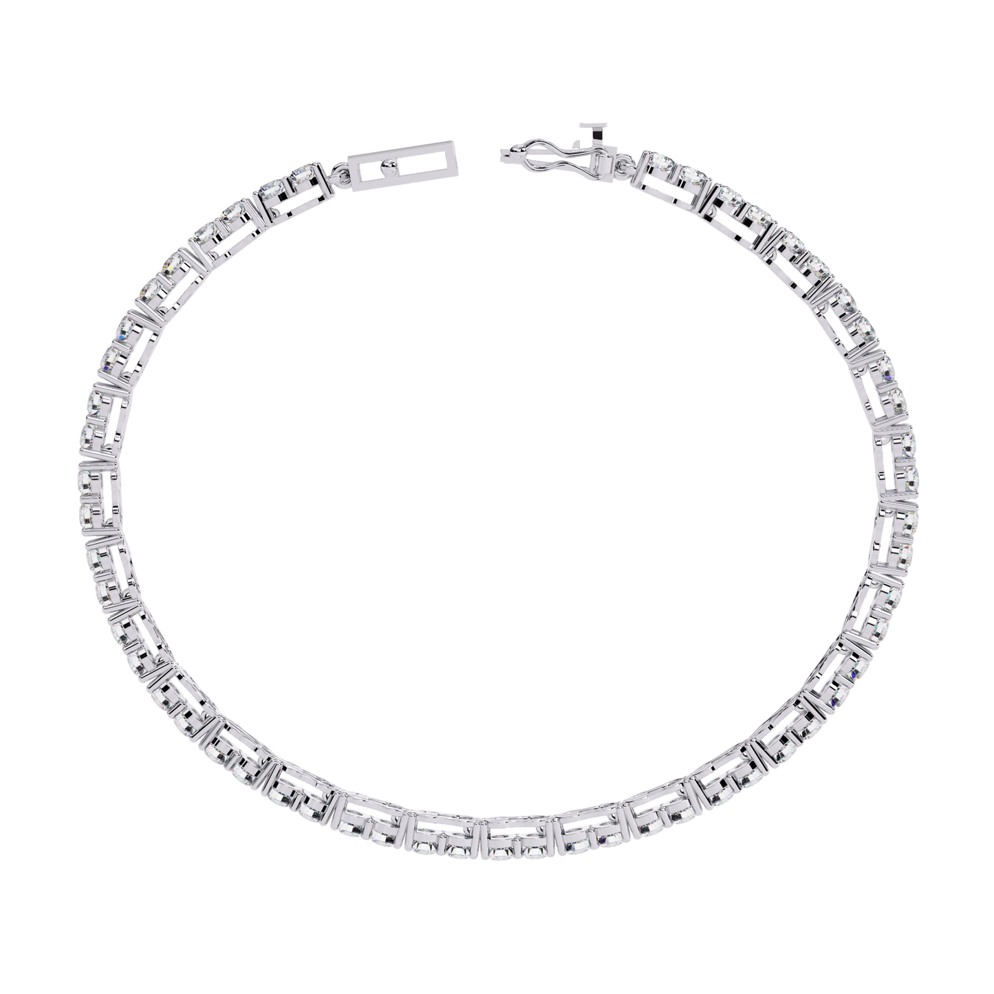 3.98Ct Round Cut Diamond Elegant Channel Set Hand Crafted Bridesmaid Tennis Bracelet Gift for Women's